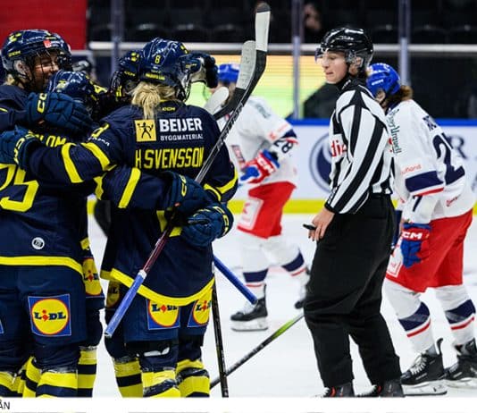 Seger för Damkronorna mot Tjeckien Seger för Damkronorna mot Tjeckien