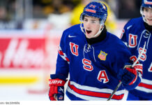 Supertalangen med i USA:s trupp till JVM 2025 Gabe Perreault i JVM 2025