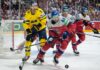 Missar VM-finalen – Jan Rutta stängs av i en match Jan Rutta i matchen mot Tre Kronor.
