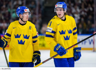 OS till USA 2034 – så kan Tre Kronors trupp se ut Lucas Raymond och Leo Carlsson i Tre Kronor