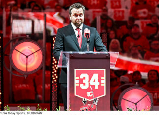 Miikka Kiprusoff hyllad i NHL – får sitt nummer pensionerat i Calgary Flames