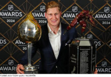 Såg gick det på nattens NHL Awards Nathan MacKinnon prisad på NHL Awards 2024