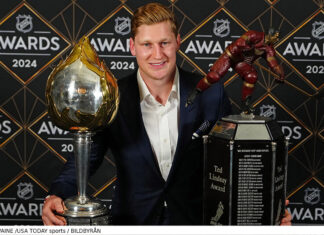 Såg gick det på nattens NHL Awards Nathan MacKinnon prisad på NHL Awards 2024