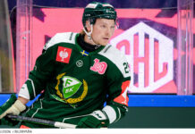 Summering av premiärhelgen i Champions Hockey League Färjestads Oscar Steen