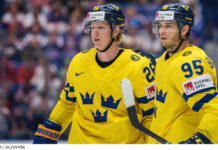 VIDEO: Se målen när Tre Kronor besegrade Polen Rasmus Dahlin och Andre Burakovsky i Ishockey-VM 2024