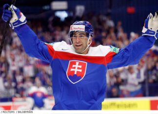 VM: Seger för Slovakien i rysare mot USA Slovakien firar ett mål i Ishockey-VM