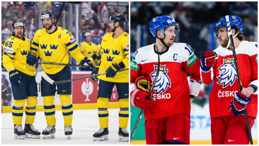 Tre Kronor_Tjeckien_Collage Collage med Tre Kronor och Tjeckien.